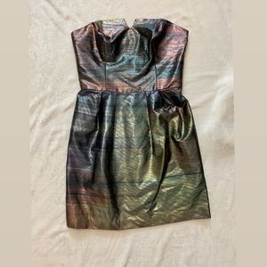 Amanda Uprichard Strapless Shimmery Dress